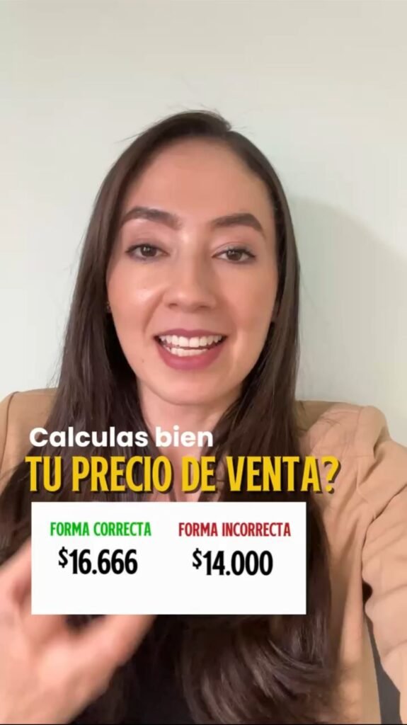como fijas el precio de venta